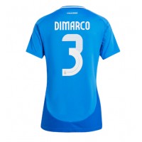Taliansko Federico Dimarco #3 Domáci Ženy futbalový dres ME 2024 Krátky Rukáv